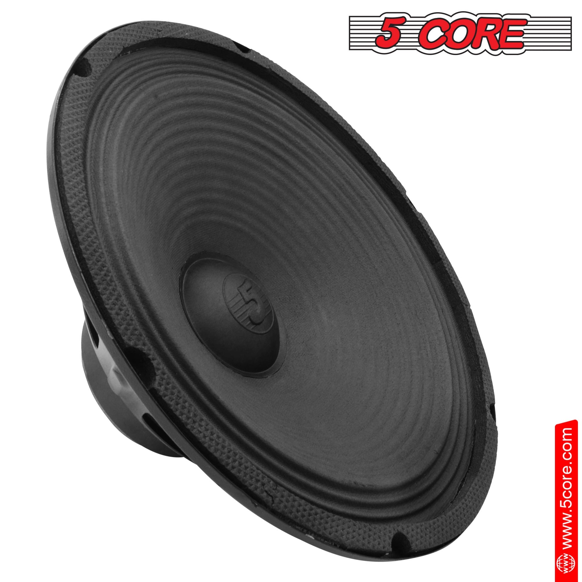 5 CORE 2 Pieces 10" inch Full Range Car Audio Speakers High Power Peak 600W 4 Ohm Car Vehicle Audio Full Range Drivers, Wide Range DIY Loudspeaker Replacement SP-1090 2PCS-4