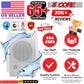5 Core Wall Speaker 80W Max Power Indoor Outdoor Speakers White High Performance All Weather Wall Mount PA Speaker Wired Entertainment System for Patio Room Garage Restaurant Office - WS-11 6.5 2PCS-15