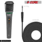 5 Core Microphone 2 Pieces Black Karaoke XLR Wired Mic Professional Studio Microfonos w Integrated Pop Filter Dynamic Moving Coil Cardioid Unidirectional Pickup Micrófono for Singing DJ Podcast Speeches Includes Cable - 308P 2PCS-1
