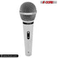 5 Core Microphone 3 Pieces Chrome Finish Professional Karaoke Dynamic XLR Wired Mic w ON/OFF Switch Integrated Pop Filter Cardioid Unidirectional Pickup Handheld Micrófono for Singing DJ Speeches Includes Cable Mic Holder - PM 111 CH 3PCS-3