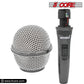5 Core Microphone 2 Pieces Dynamic Professional Black Karaoke XLR Wired Mic w ON/OFF Switch Integrated Pop Filter Cardioid Unidirectional Pickup Handheld Micrófono for Singing DJ Podcast Speeches Includes Cable Mic Holder - PM 600 2PCS-4