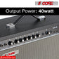 5 Core 40W Guitar Amplifier Black - Clean and Distortion Channel - Electric Amp with Equalization and AUX Line Input - for Recording Studio, Practice Room, Small Courtyard- GA 40 BLK-15