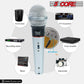 5 Core Microphone 4 Pcs Karaoke XLR Wired Mic Professional Studio Microfonos w ON/OFF Switch Integrated Pop Filter Dynamic Moving Coil Cardioid Unidirectional Pickup Handheld Micrófono for Singing DJ Podcast Speeches Includes Cable - PM 305 4PCS-9