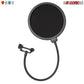 5Core New Double Layer Studio Microphone Wind Screen Mask Gooseneck Shield Pop Filter