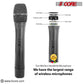 5Core VHF Dual Channel DIGITAL PRO Wireless Microphone System with Receiver WM 301 1M1C