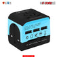 5Core Multi Plug Outlet Extender Power Travel Adapter Wall Plug 3/4 USB Cube Charger UTA 3USB BLU