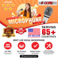5 Core Microphone 2 Pieces Chrome Finish Professional Karaoke Dynamic XLR Wired Mic w ON/OFF Switch Integrated Pop Filter Cardioid Unidirectional Pickup Handheld Micrófono for Singing DJ Speeches Includes Cable Mic Holder - PM 111 CH 2PCS-18