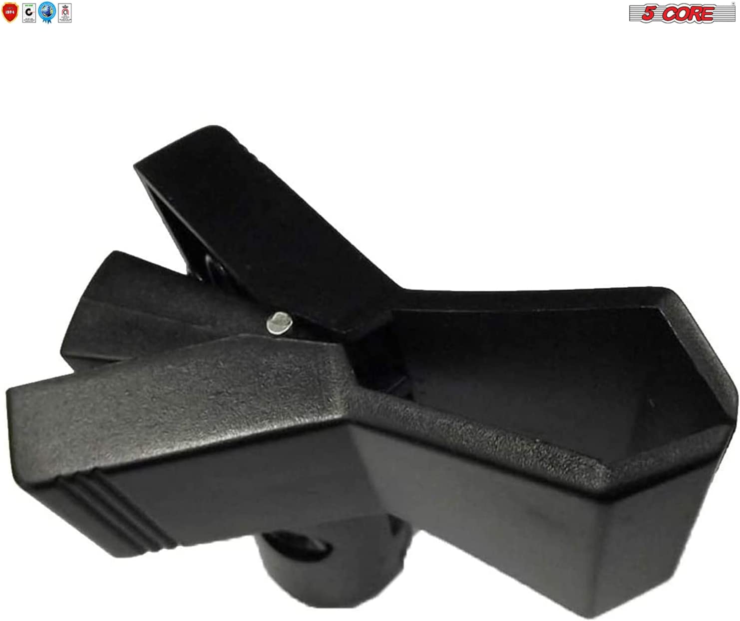 2 PCS Black Universal Nut Adapter Microphone Clip Clamp Holder For All Mic stand MC 04 2PCS-1