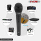 5 CORE 3 Pieces Premium Vocal Dynamic Cardioid Handheld Microphone Unidirectional Mic with Detachable XLR Cable to inch Audio Jack and On/Off Switch for Karaoke Singing - PM 101 BLK 3PCS-7