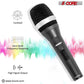 5 Core Microphone 2 Pieces Black Karaoke XLR Wired Mic Professional Studio Microfonos w Integrated Pop Filter Dynamic Moving Coil Cardioid Unidirectional Pickup Micrófono for Singing DJ Podcast Speeches Includes Cable Mic Holder Bag - 5C-POWER 2-5