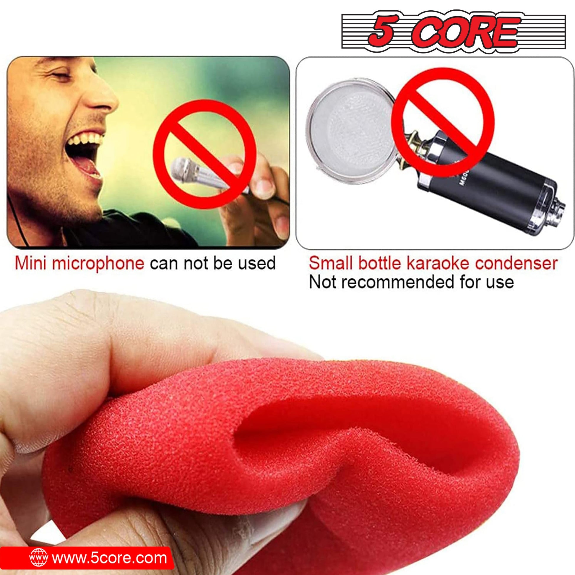 Microphone Pop Filter Windscreen Mic Sponge Cover Foam For Karaoke 100 Pcs LOT-2