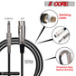 5 Core Microphone 3 Pieces Black Karaoke XLR Wired Mic Professional Studio Microfonos w ON/OFF Switch Integrated Pop Filter Dynamic Moving Coil Cardioid Unidirectional Pickup Handheld Micrófono for Singing DJ Podcast Speeches Includes Cable - PM-4