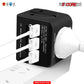 5Core Multi Plug Outlet Extender Power Travel Adapter Wall Plug 3/4 USB Cube Charger UTA 3USB BLK