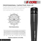 5 Core Microphone Professional Black Dynamic Karaoke XLR Wired Mic w Integrated Pop Filter Cardioid Unidirectional Pickup Handheld Micrófono -ND-57X 2PCS-2