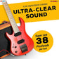 5 Core Guitar Cord Amp Cable 10 ft for Guitar Bass Electric Guitar Instrument Amplifier Audio GC-BR 10F 1L RED