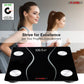 5Core Digital Bathroom Scale for Body Weight Fat Rechargeable 400 lb/180kg BS 01 B BLK
