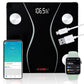 5Core Digital Bathroom Scale for Body Weight Fat Rechargeable 400 lb/180kg BS 01 R BLK