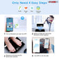 5Core Digital Bathroom Scale for Body Weight Fat Smart Bluetooth Rechargeable BBS HL B BLK