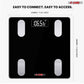 5Core Digital Bathroom Scale for Body Weight Fat Smart Bluetooth Rechargeable BBS VL B BLK