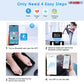 5Core Digital Bathroom Scale for Body Weight Fat Smart Bluetooth Rechargeable BBS VL B BLK