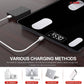 5Core Digital Bathroom Scale for Body Weight Fat Smart Bluetooth Rechargeable BBS VL R BLK