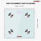 5Core Digital Bathroom Scale for Body Weight Fat Smart Bluetooth Rechargeable BBS DOT R WH