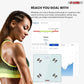 5Core Digital Bathroom Scale for Body Weight Fat Smart Bluetooth Rechargeable BBS DOT R WH