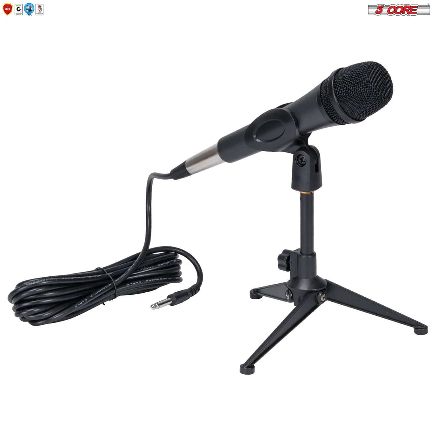 5Core 2 pack Microphone Mic Clip Holder with 5/8" to 3/8" Adapter MC 02 2PCS