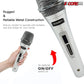 5 Core Microphone Pro Microfono Dynamic Mic XLR Audio Cardiod Vocal Karaoke ND 909 CHROME