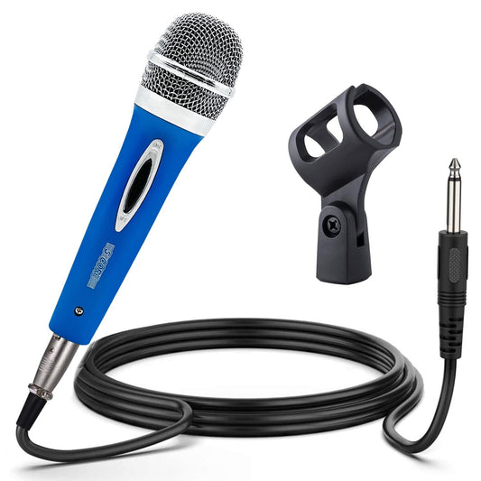 5 Core Microphone Pro Microfono Dynamic Mic XLR Audio Cardiod Vocal Karaoke PM 286 BLU