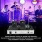 5Core VHF Dual Channel DIGITAL Wireless Microphone System Receiver 2x Hand Mic WM 301 HH BLK