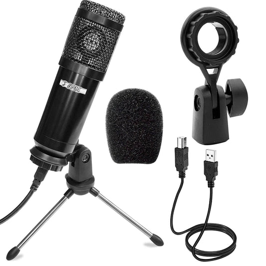 5Core Premium Pro Audio Condenser Recording Microphone Podcast Gaming PC Studio Mic RM 4 B