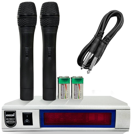 5Core VHF Dual Channel DIGITAL PRO Wireless Microphone System with Receiver 5core WM PBDD 01