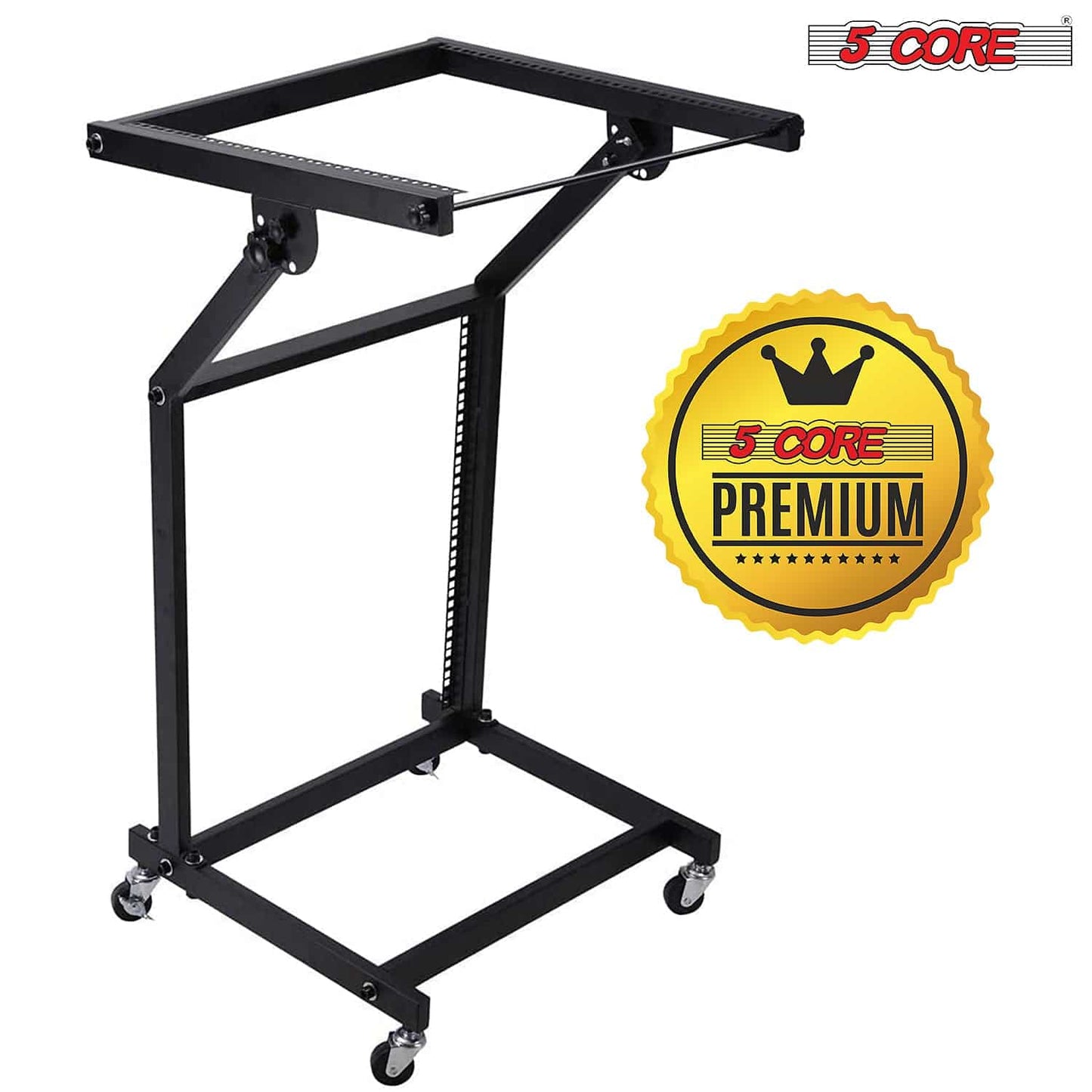 5Core  DJ Mixer Stand Rack Mount Stage Cart Music Equipment Studio Party Show RACK STAND 12U