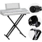 5Core Keyboard Stand Adjustable Double Braced X-Style (Metal) & Locking Straps KS 2X
