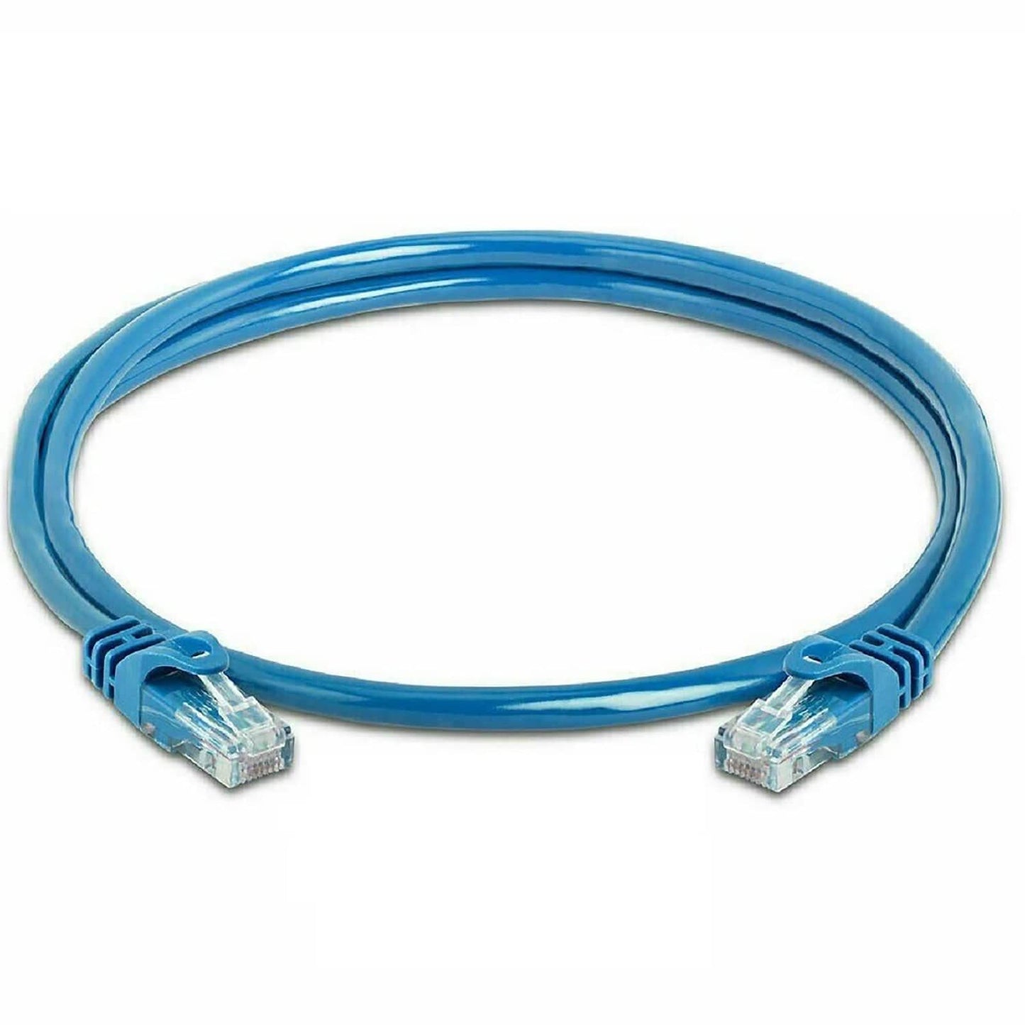 5Core 75 ft CAT6 Ethernet Internet Cable LAN Network Modem Router RJ45 Patch Cord ET 75FT BLU