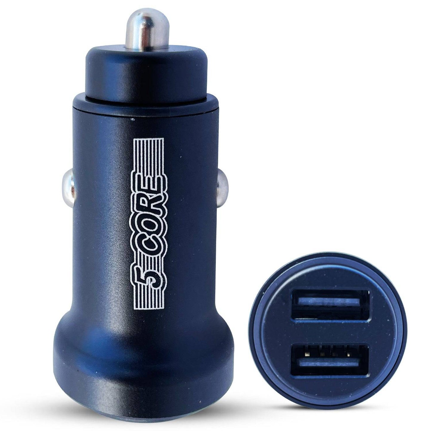 5Core 12V Car USB Fast Charger USB-C Dual Port Adapter For IPhone 2 Pack CDKC13