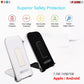 5Core Dock Stand Charger Wireless Black & White Pair Qi 15W Wire Less Fast Charger Pad Stand CDKW03