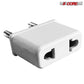 5Core Universal World Travel USB Plug Adapter Surge Protectors Type A International Type C 4Pcs WH