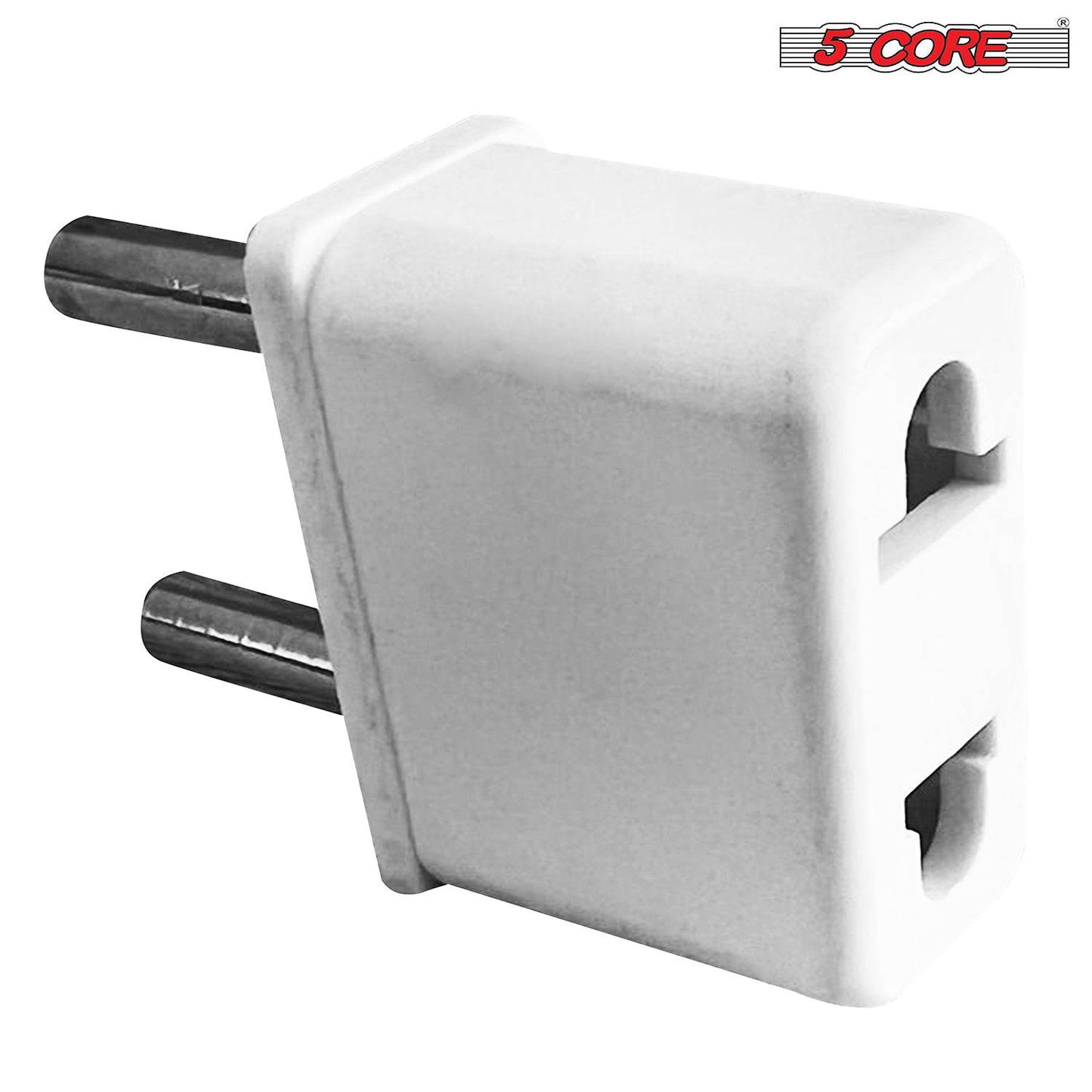 5Core Universal World Travel USB Plug Adapter Surge Protectors Type A International Type C 4Pcs WH