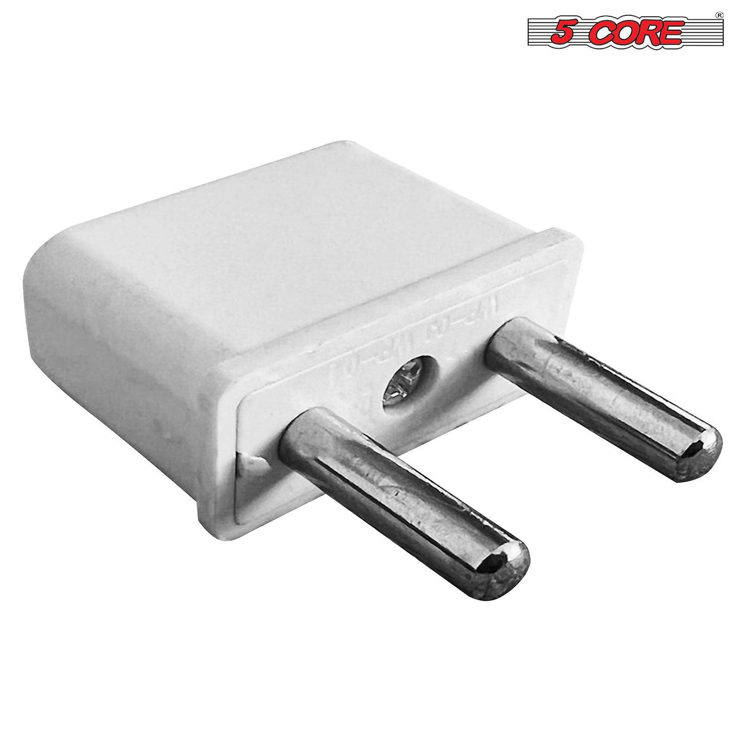 5Core Universal World Travel USB Plug Adapter Surge Protectors Type A International Type C 4Pcs WH