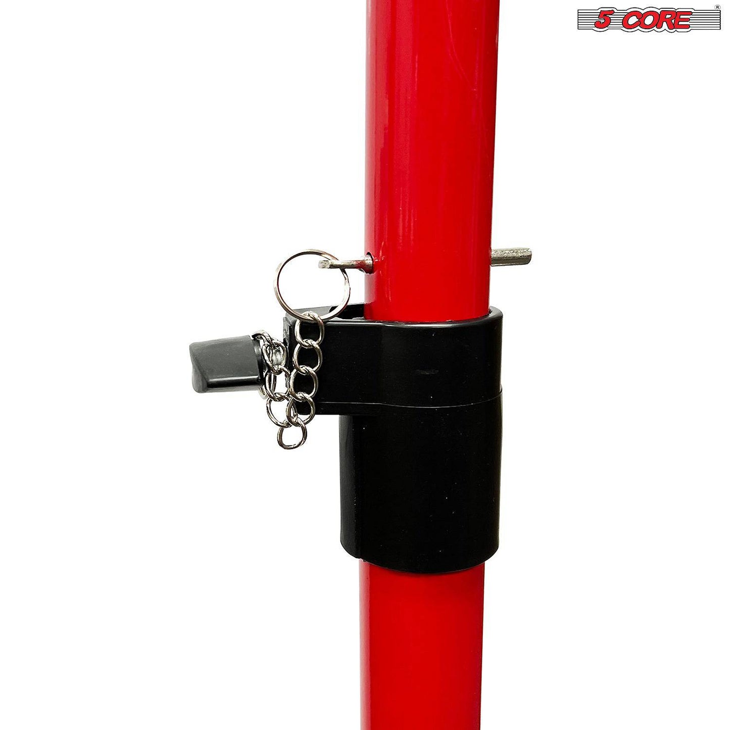 5Core Universal DJ Tripod Speaker Stand Adjustable 6FT Height - Red SS HD 1 PK RED