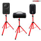5Core Universal DJ Tripod Speaker Stand Adjustable 6FT Height - Red SS HD 1 PK RED