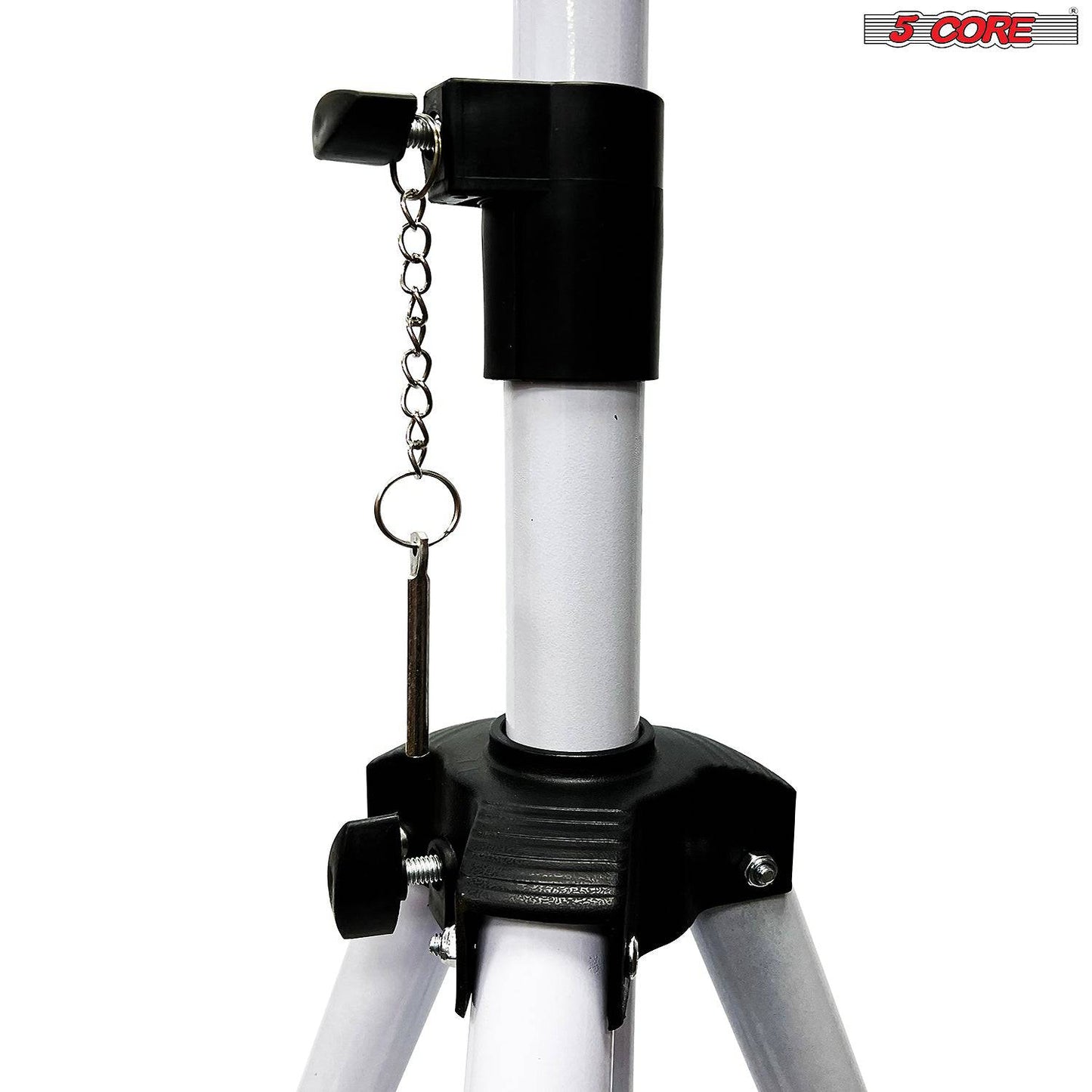 5Core Universal DJ Tripod Speaker Stand Adjustable 6FT Height- White SS HD 1 PK WH