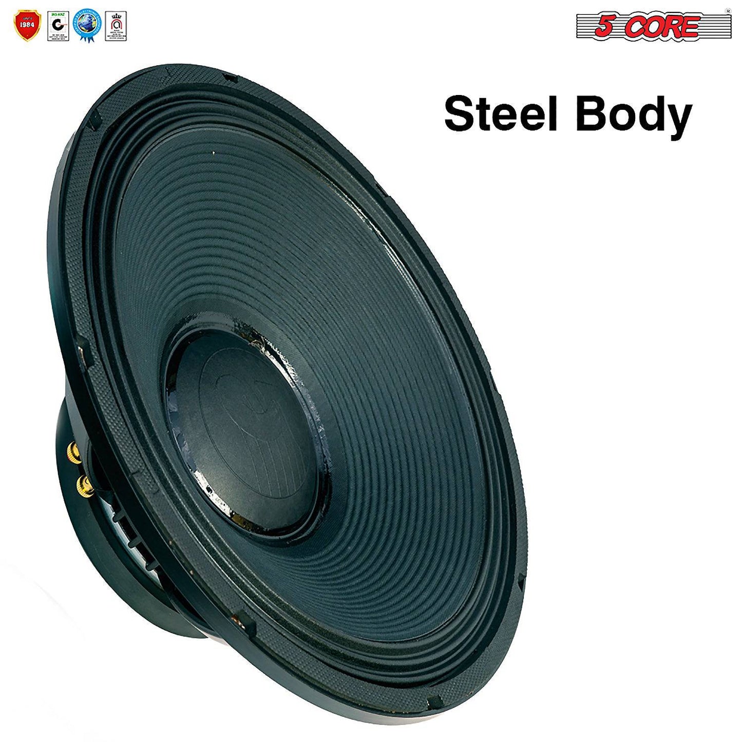 5Core 15" inch Subwoofer PA Audio DJ Bocinas Subs Speaker Replacement 3500W PMPO 15-185 MS 350W