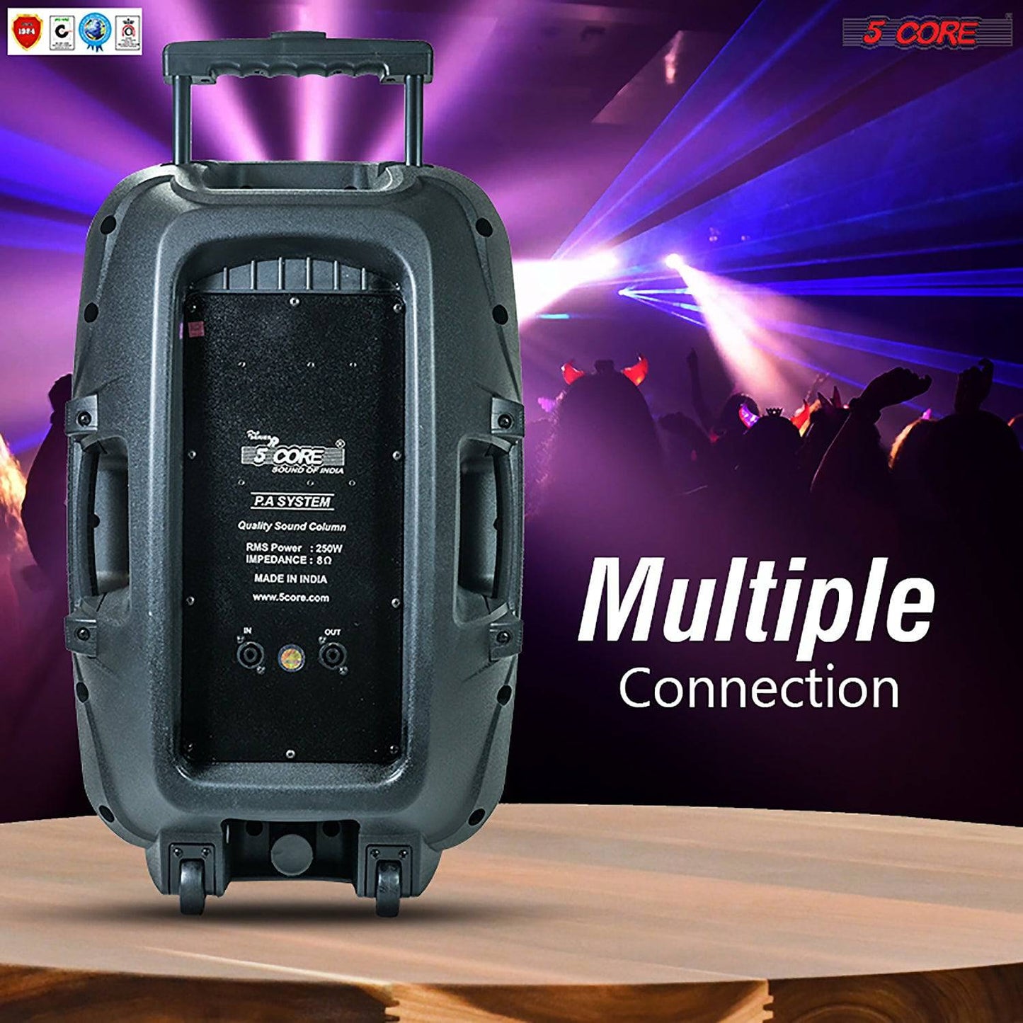 5Core 15 Inches DJ Speaker PA System Passive Bocinas Stage Subwoofer PC 15