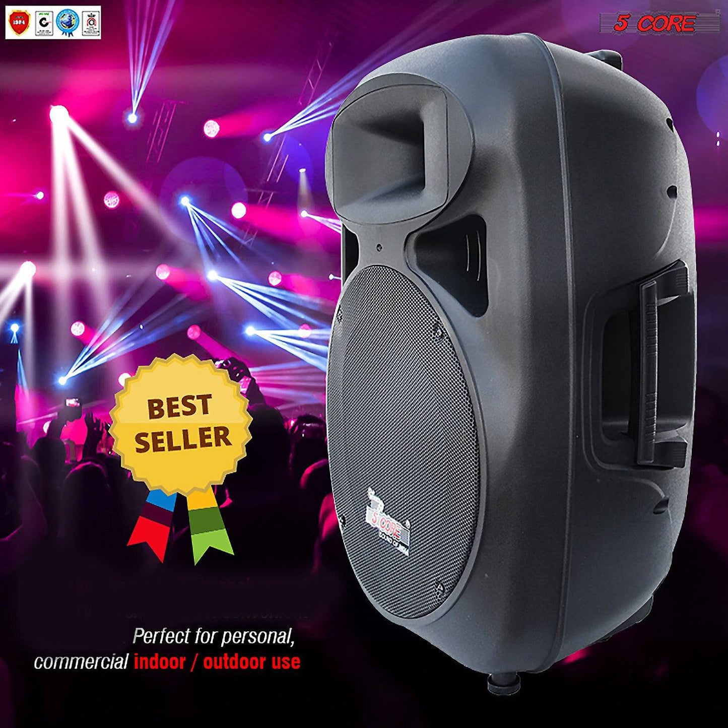 5Core 15 Inches DJ Speaker PA System Passive Bocinas Stage Subwoofer PC 15