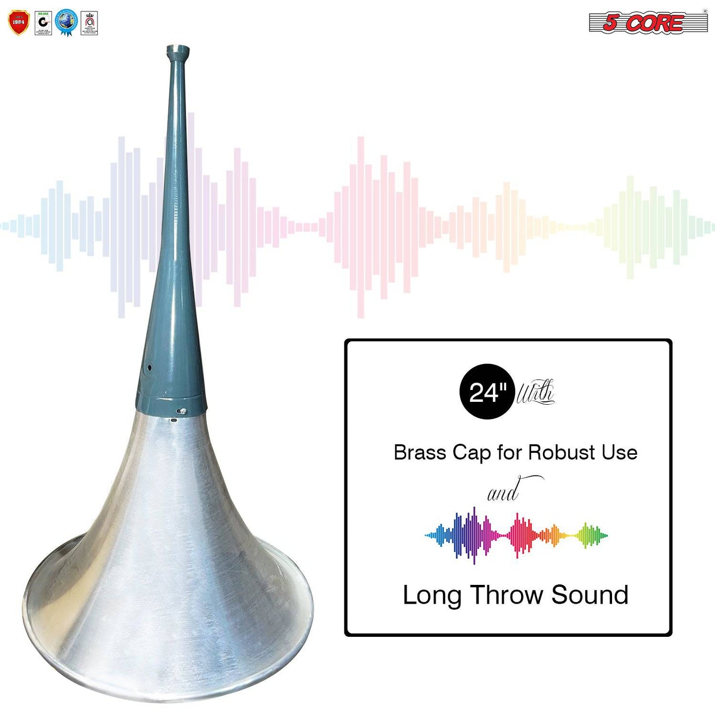 5Core Indoor Outdoor PA Horn Speaker Long Range Horn 24 Inch & Driver Unit 100W RMS 24+DU100
