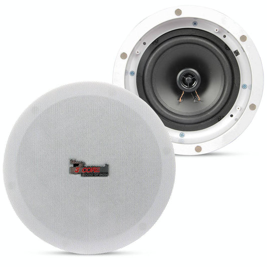 5Core 6 Pieces 6.5 Inch Ceiling Speaker Wired Waterproof in Ceiling/in Wall Mounted  CL 6.5-12 2W