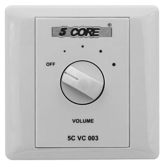 5Core Volume Control For Speakers Rotary Knob Wall Mount Ceiling Speaker 30W VC003